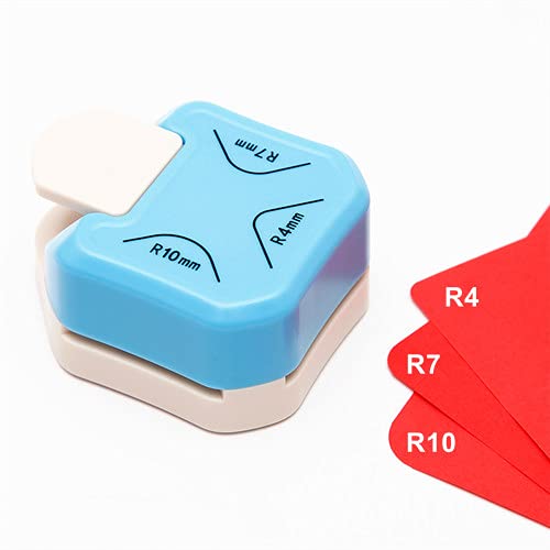 QIQQIKIN Paper Corner Rounder 3 in 1 ?öR4mm+R7mm+R10mm?ä?Î Punches for Crafts?Î Cutter ?ÎEnvelope Punch Board ?ÎHole Puncher?Î Laminate, DIY Projects, Photo Cutter,Card Making Scrapbooking and Journaling