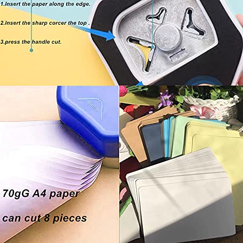 QIQQIKIN Paper Corner Rounder 3 in 1 ?öR4mm+R7mm+R10mm?ä?Î Punches for Crafts?Î Cutter ?ÎEnvelope Punch Board ?ÎHole Puncher?Î Laminate, DIY Projects, Photo Cutter,Card Making Scrapbooking and Journaling
