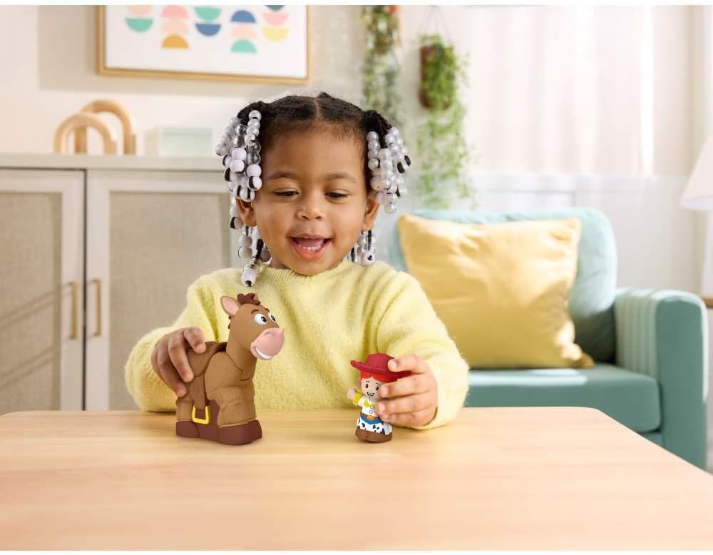 Fisher-Price Little People Toddler Toys Disney Pixar Toy Story BobbinÛª Bullseye Horse & Jessie Figures for Pretend Play Kids Ages 18+ Months