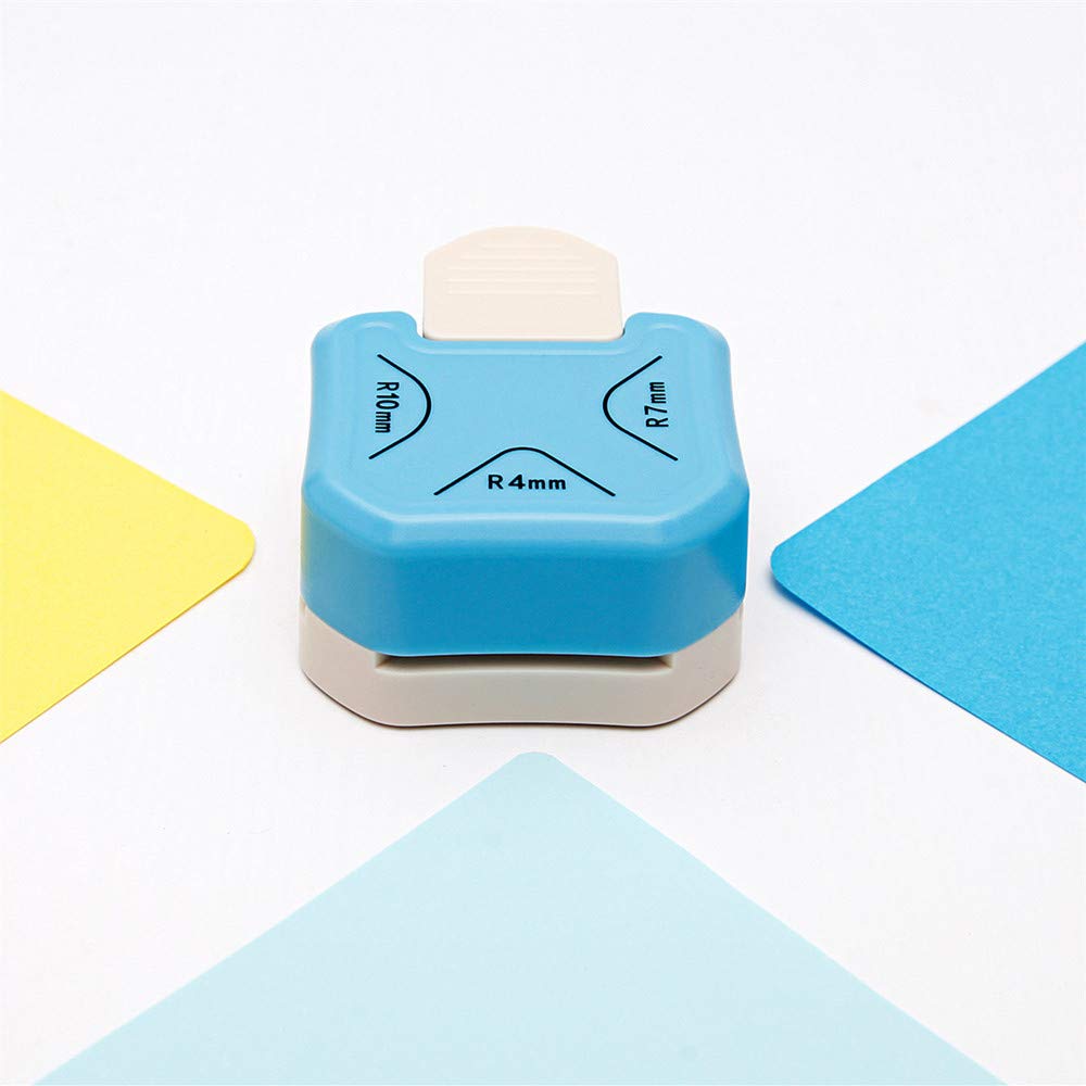 QIQQIKIN Paper Corner Rounder 3 in 1 ?öR4mm+R7mm+R10mm?ä?Î Punches for Crafts?Î Cutter ?ÎEnvelope Punch Board ?ÎHole Puncher?Î Laminate, DIY Projects, Photo Cutter,Card Making Scrapbooking and Journaling