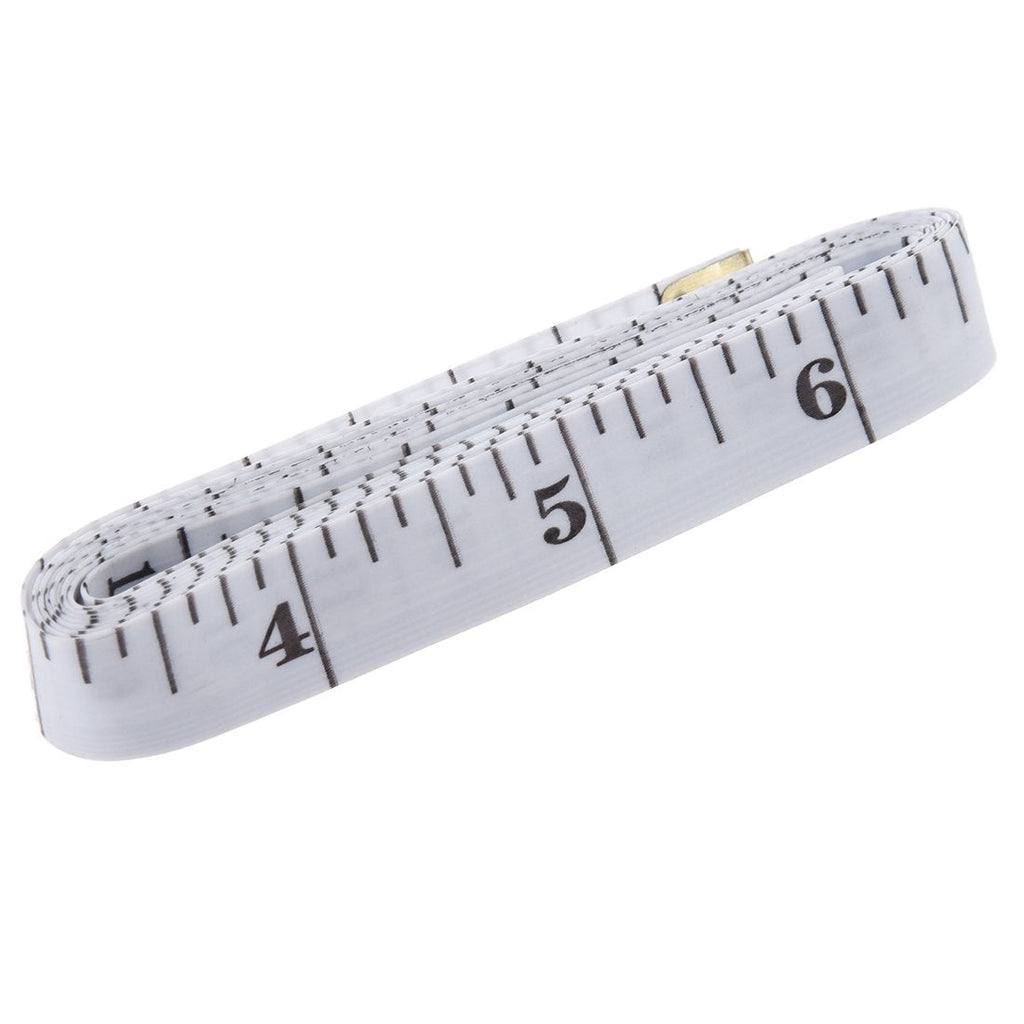GDMINLO Soft Tape Measure Double Scale Body Sewing Flexible Tailor Craft Vinyl Ruler for Weight Loss Medical Body Measurement, Has Centimetre Scale on Reverse Side 60-inch?öWhite?ä