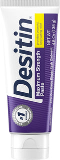 Desitin Maximum Strength Baby Diaper Rash Cream, 40% Zinc Oxide, Hypoallergenic No Added Parabens & Dyes, Protects & Relieves BabyÛªs Skin for Up to 12 Hours, Prevents Diaper Rash, 4.8 oz Tube