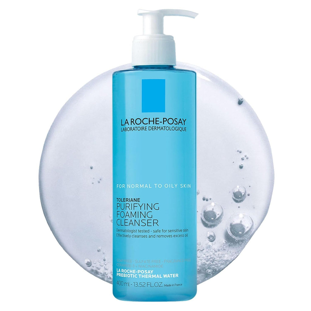 La Roche-Posay Toleriane Purifying Foaming Facial Cleanser, Oil Free Face Wash for Women & Men with Niacinamide + Ceramides, Pore Cleanser Safe For Sensitive Skin, WonÛªt Dry Out Skin, Soap Free