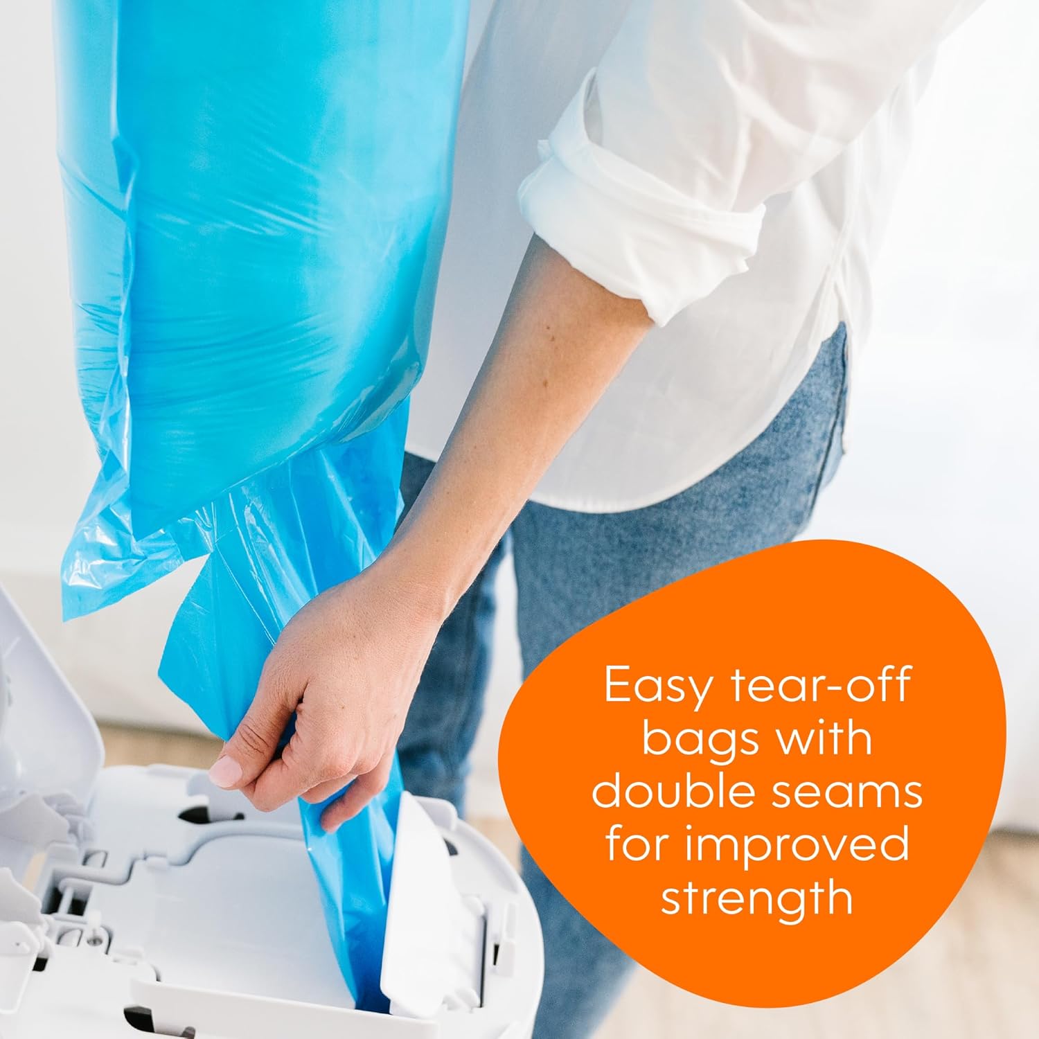 Diaper Genie Easy Roll Refill | 30 Bags Per Refill | Holds Up to 1410 Newborn Diapers | Odor Control | Diaper Pail Refill Bags | Fits Diaper Genie Signature & Platinum Pails