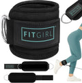 FITGIRL Ankle Strap for Cable Machine ÛÒ Premium Padding and Comfort for Cable Exercise Machines, Cable Exercise Attachment for Home & Gym, Glute Workouts - Kickbacks, Leg Extensions, Hip Abductors