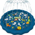 SplashEZ 3-in-1 Splash Pad, Sprinkler for Kids & Baby Pool for Learning ÛÒ Toddler Sprinkler Pool, 60ÛªÛª Outside Water Toys ÛÒ ÛÏfrom A to ZÛ Outdoor Play Mat for Babies & Toddlers