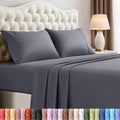 Utopia Bedding Queen Size Sheet Set ÛÒ 4 Piece Bed Sheets, Soft and Breathable Microfiber, Includes 1 Fitted Sheet, 1 Flat Sheet and 2 Pillowcases ÛÒ Oeko Tex (Grey)