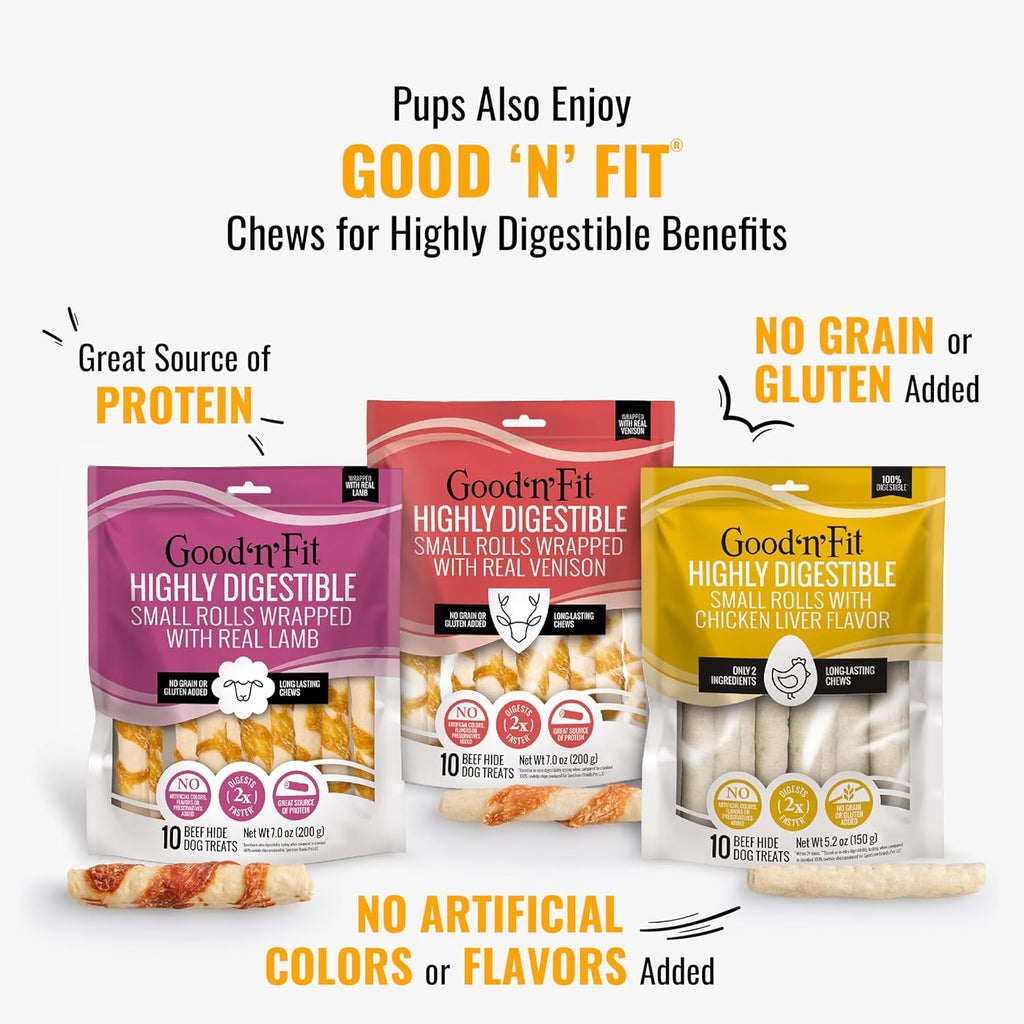 Good Û÷nÛª Fun Triple Flavor Kabobs Chews for All Dogs, 24 Ounces, Treat Your Dog to Long-Lasting Chews Made from Beef Hide, Real Chicken, Pork Hide, Duck and Chicken Liver
