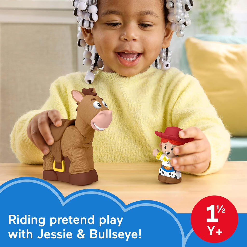 Fisher-Price Little People Toddler Toys Disney Pixar Toy Story BobbinÛª Bullseye Horse & Jessie Figures for Pretend Play Kids Ages 18+ Months