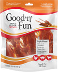 Good Û÷nÛª Fun Triple Flavor Wings Chews for All Dogs, 12 Ounces, Treat Your Dog to Long-Lasting Chews Made from Chicken, Pork Hide and Beef Hide