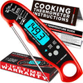 Alpha Grillers Meat Thermometer Digital ÛÒ Instant Read Food Thermometer for Cooking & Grilling ÛÒ Professional Kitchen Gifts for Men, Dad & Mom