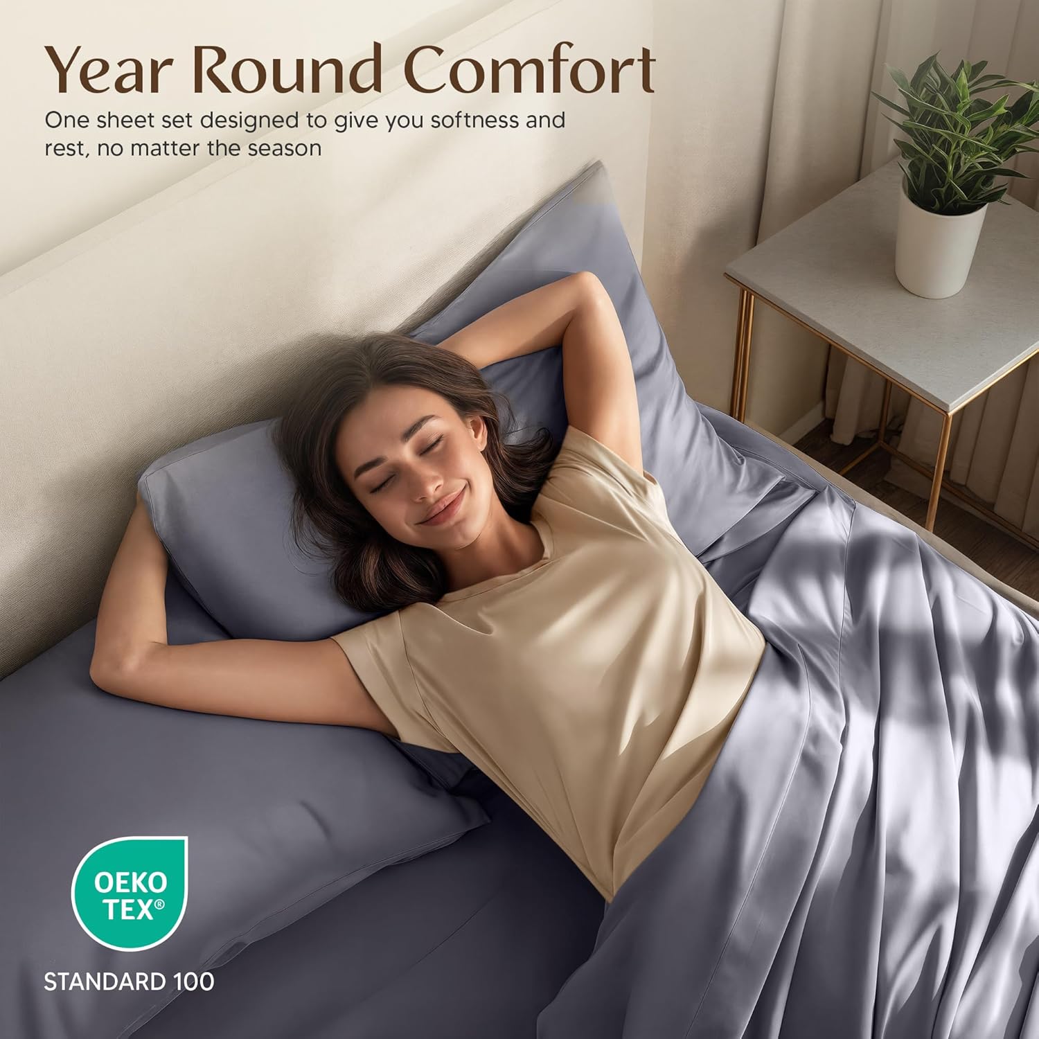 Utopia Bedding Queen Size Sheet Set ÛÒ 4 Piece Bed Sheets, Soft and Breathable Microfiber, Includes 1 Fitted Sheet, 1 Flat Sheet and 2 Pillowcases ÛÒ Oeko Tex (Grey)