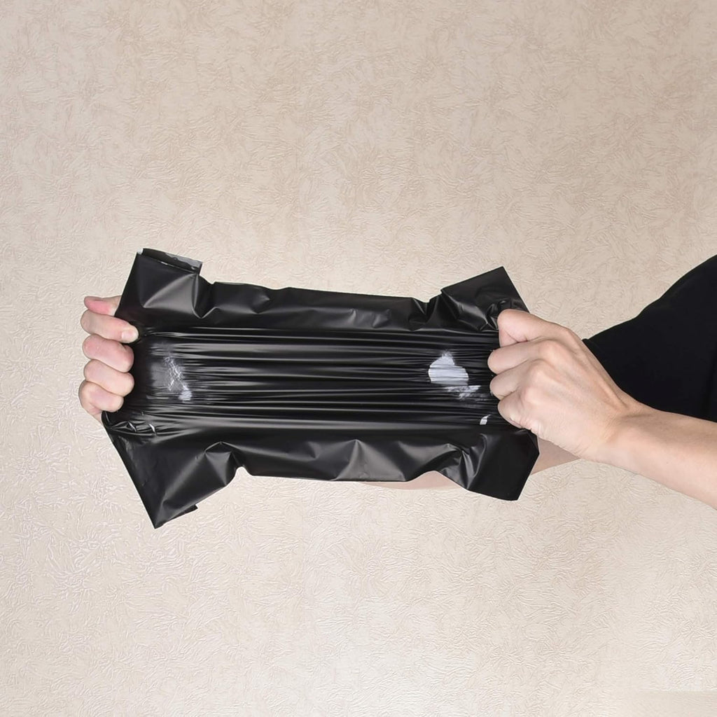 KKBESTPACK 100 Large Poly Mailers 10x13 Shipping Bags for Small Business ÛÒ Self Sealing Package Envelopes (10 x 13 Pack of 100, Black)