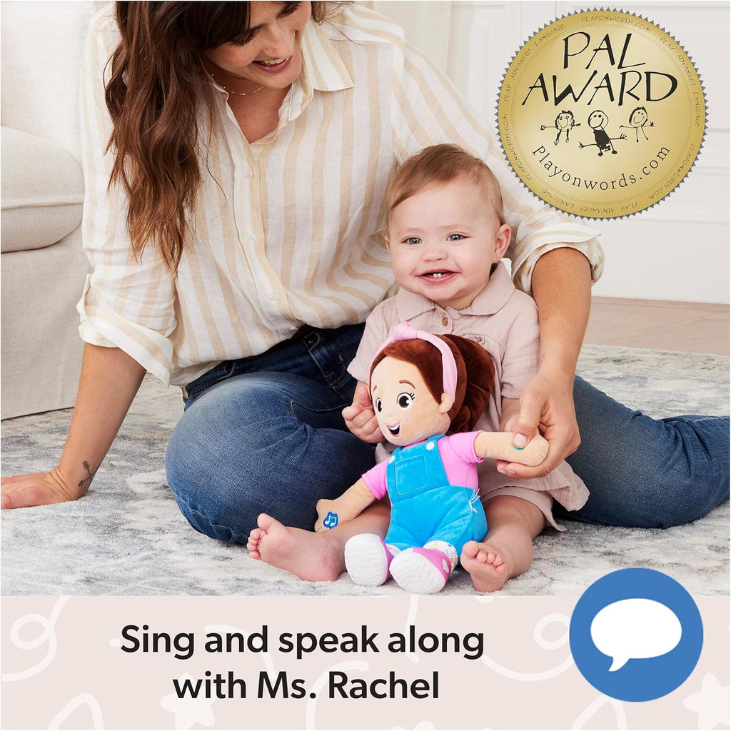 Ms. Rachel Official Speak & Sing Doll, 16Û Tall Interactive Toy with 4 Songs & 16+ Phrases, Toddler Toys for Girls & Boys Ages 6 Months to 3+ Years.