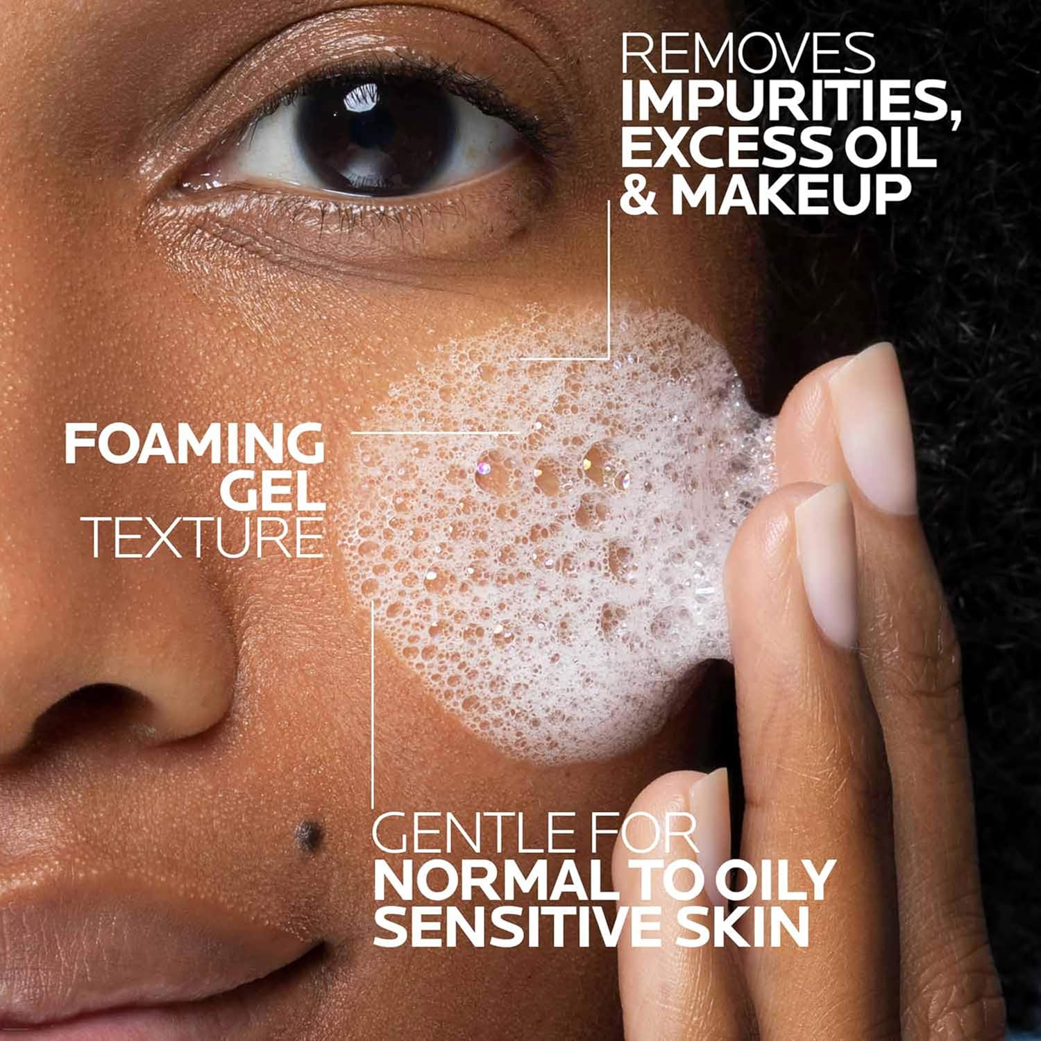 La Roche-Posay Toleriane Purifying Foaming Facial Cleanser, Oil Free Face Wash for Women & Men with Niacinamide + Ceramides, Pore Cleanser Safe For Sensitive Skin, WonÛªt Dry Out Skin, Soap Free