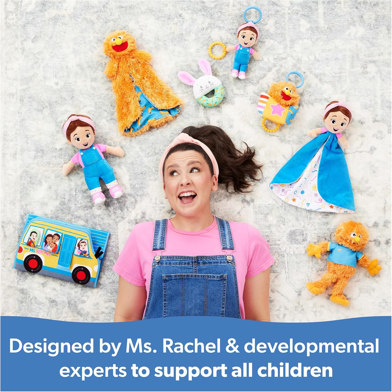 Ms. Rachel Official Speak & Sing Doll, 16Û Tall Interactive Toy with 4 Songs & 16+ Phrases, Toddler Toys for Girls & Boys Ages 6 Months to 3+ Years.